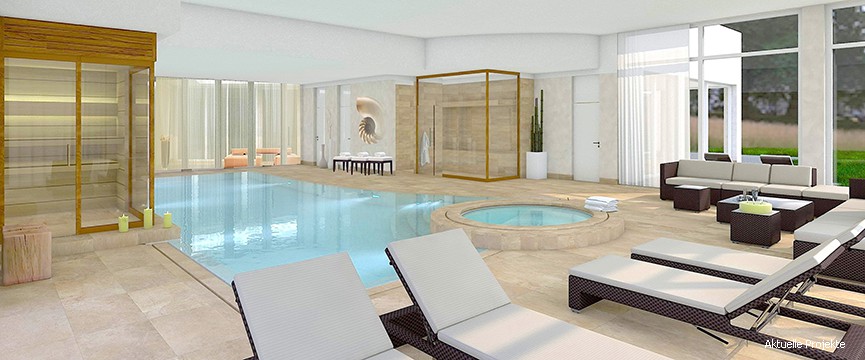 Entwurf privates Schwimmbad & SPA Anlage Pl 04