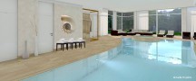 Entwurf privates Schwimmbad & SPA Anlage Pl 01